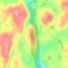 Mianus River Gorge Preserve topographic map, elevation, terrain