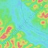 Rio Jari topographic map, elevation, terrain