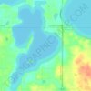 Lake Albert topographic map, elevation, terrain