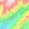 Estanque de Agua topographic map, elevation, terrain