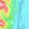 Tournette topographic map, elevation, terrain