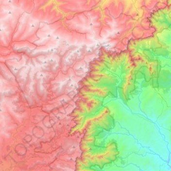 Parque Nacional de São Joaquim topographic map, elevation, terrain