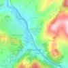 Kharagauli topographic map, elevation, terrain