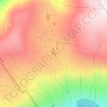 Arnica Lake topographic map, elevation, terrain