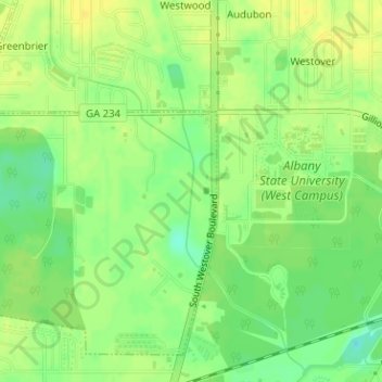 drainage topographic map, elevation, terrain