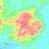 Área de Uso Sustentable Sierra de Pénjamo topographic map, elevation, terrain