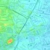 Plaza Melchor Ocampo topographic map, elevation, terrain
