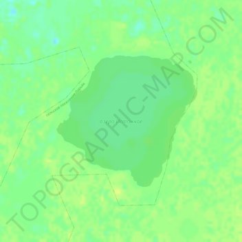 озеро Источное topographic map, elevation, terrain