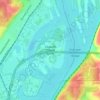 Chaplain Schmitt Island topographic map, elevation, terrain