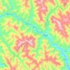 玉曲 topographic map, elevation, terrain
