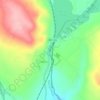 Milton Three Ponds Dam topographic map, elevation, terrain