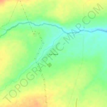 Бал-Тамак topographic map, elevation, terrain