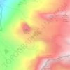 Lac du Grand Méan topographic map, elevation, terrain