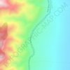 Fault topographic map, elevation, terrain