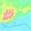 Manley Hot Springs topographic map, elevation, terrain