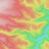 Urella Ridge topographic map, elevation, terrain