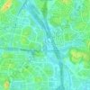 Kallang River topographic map, elevation, terrain