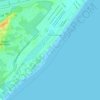 Praia do Flamengo topographic map, elevation, terrain