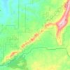Talladega Mountain topographic map, elevation, terrain