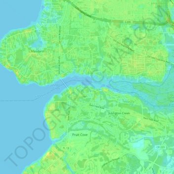 Julington Creek topographic map - Thumbnail 