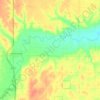 West Fork Big Blue River topographic map, elevation, terrain