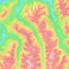 Pitztal topographic map, elevation, terrain