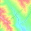 Poverty Creek topographic map, elevation, terrain