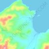 Sand dunes topographic map, elevation, terrain