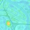 Müggenburger Kanal topographic map, elevation, terrain