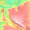 Muela de Cortes topographic map, elevation, terrain