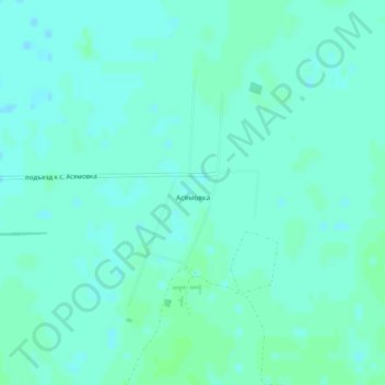 Асямовка topographic map, elevation, terrain