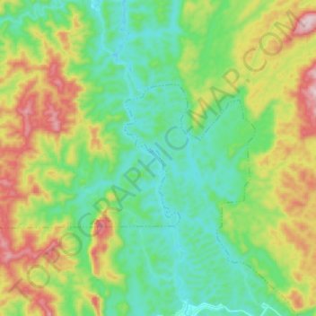 Sungai Nenggiri topographic map, elevation, terrain