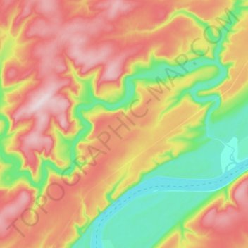 Хамра topographic map, elevation, terrain