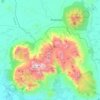 Mount Mulanje topographic map, elevation, terrain