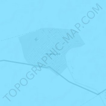 Новокаре topographic map, elevation, terrain