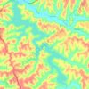 Piedmont Lake topographic map, elevation, terrain