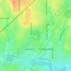 Colleyville City Park topographic map, elevation, terrain