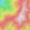 Akaishi Mountains topographic map, elevation, terrain