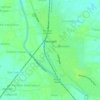 Baruipur topographic map, elevation, terrain