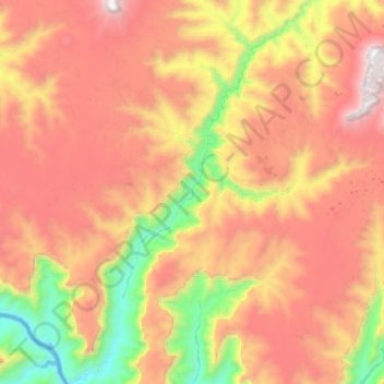 Surprise Canyon topographic map, elevation, terrain