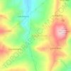 Roccascalegna Castle topographic map, elevation, terrain