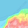 Playa Jackson topographic map, elevation, terrain