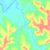 Rio Canivete topographic map, elevation, terrain