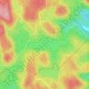 Lac Bois Franc topographic map, elevation, terrain
