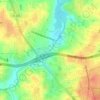 Horsepen Creek topographic map, elevation, terrain