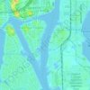 Sparkman Channel topographic map, elevation, terrain