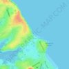 Narrow Neck Beach topographic map, elevation, terrain