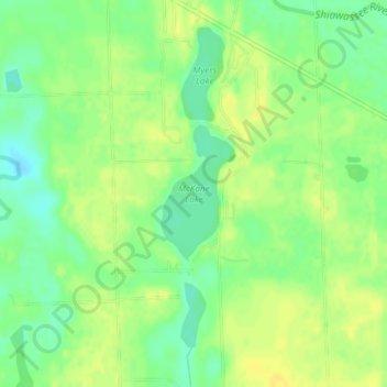 McKane Lake topographic map, elevation, terrain