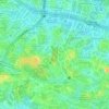 Rain Forest topographic map, elevation, terrain
