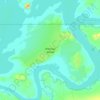 Antelope Island topographic map, elevation, terrain